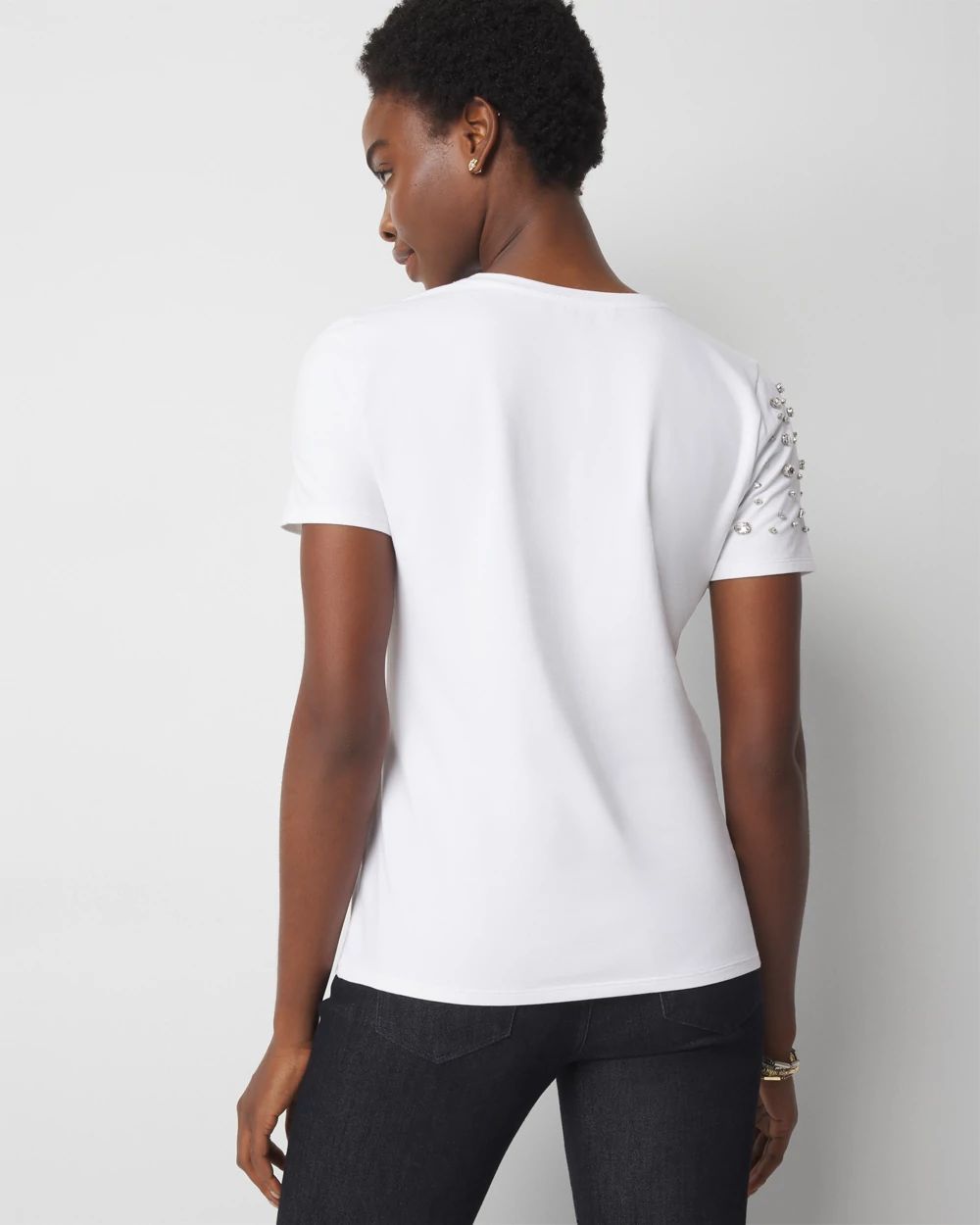 Embellished Crewneck Tee