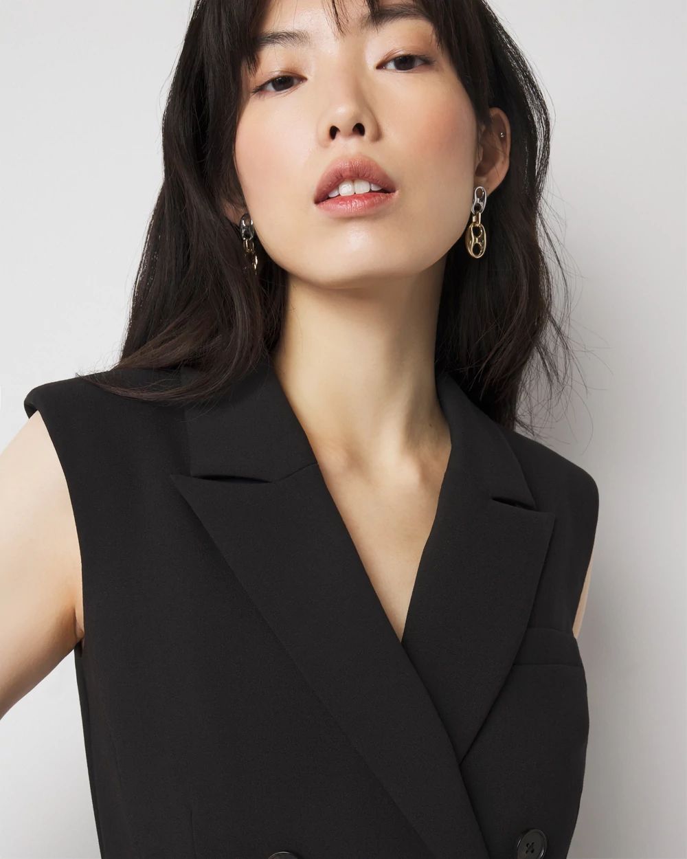 Double-Breasted Blazer Romper