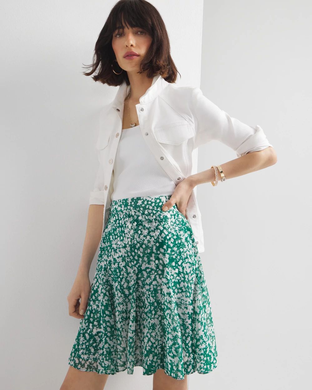 Floral Mini Skirt click to view larger image.