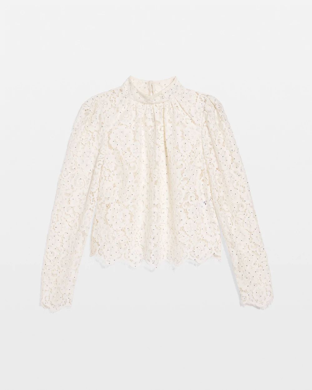 Embellished Lace Top