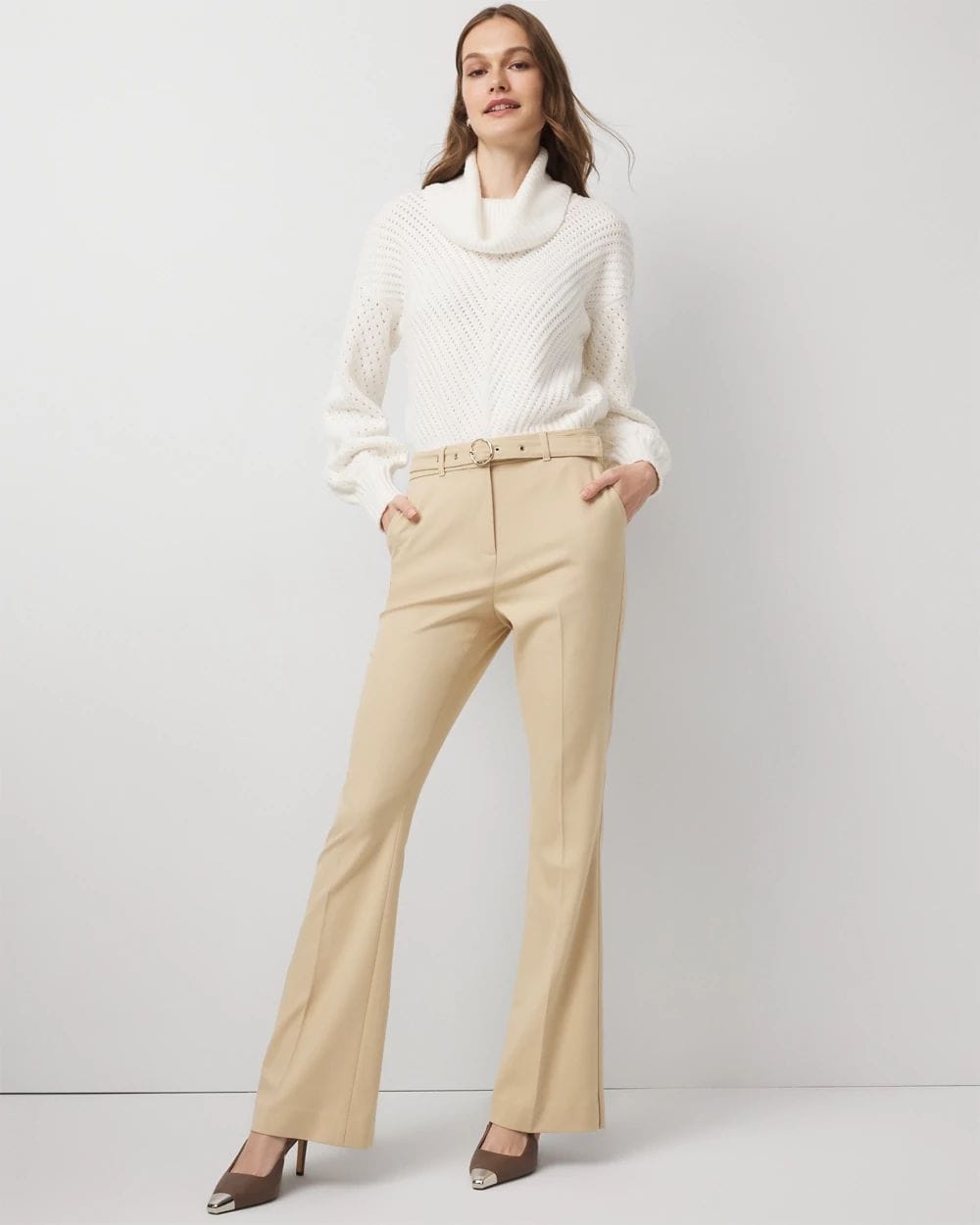 Petite Mid Rise Piper Flare Pant