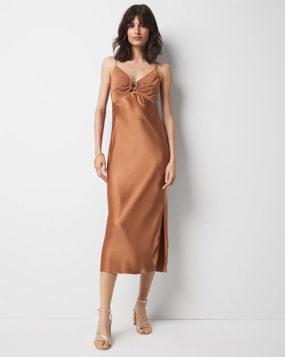 Satin Midi Dress