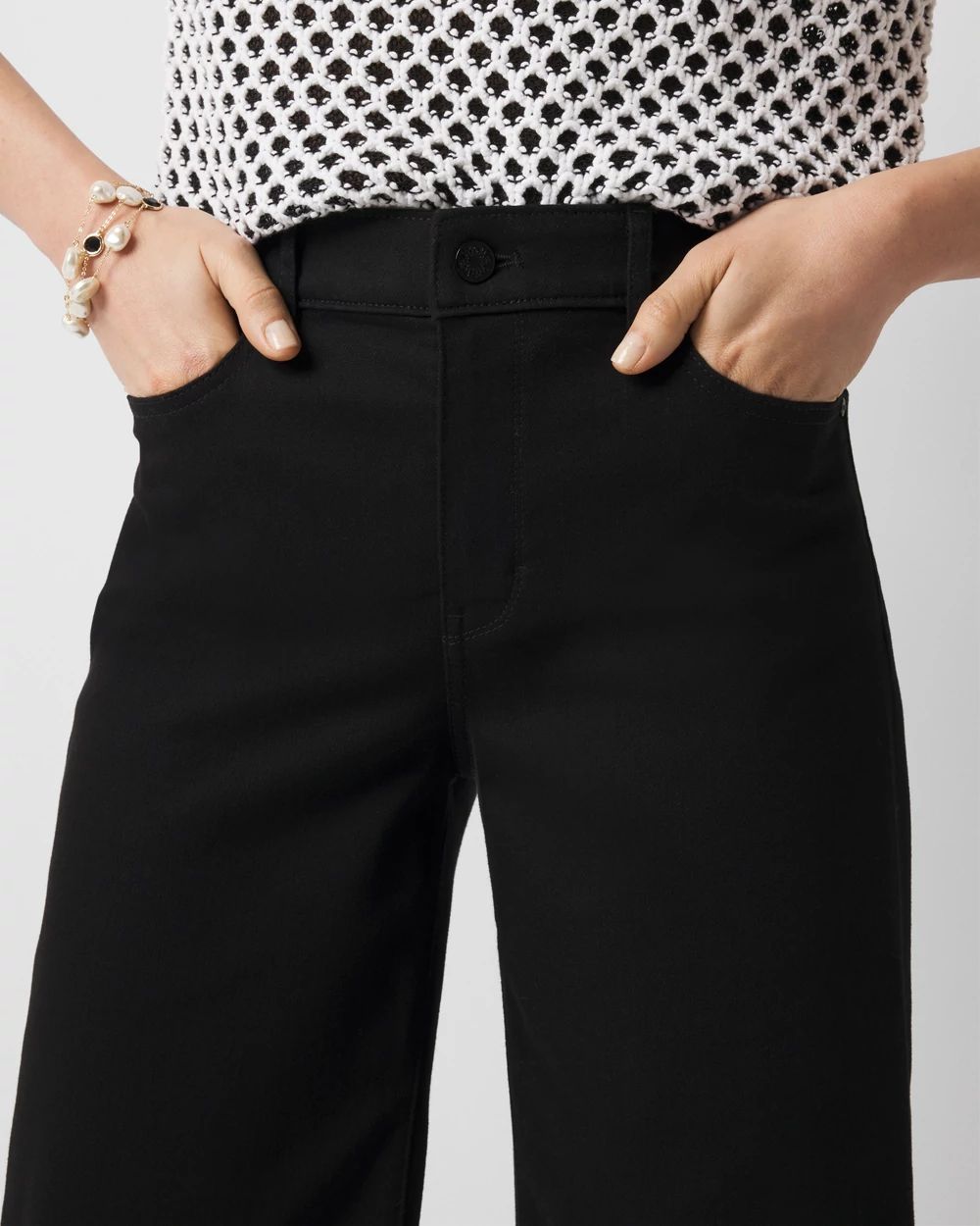 High-Rise Wide Leg Cropped Jean