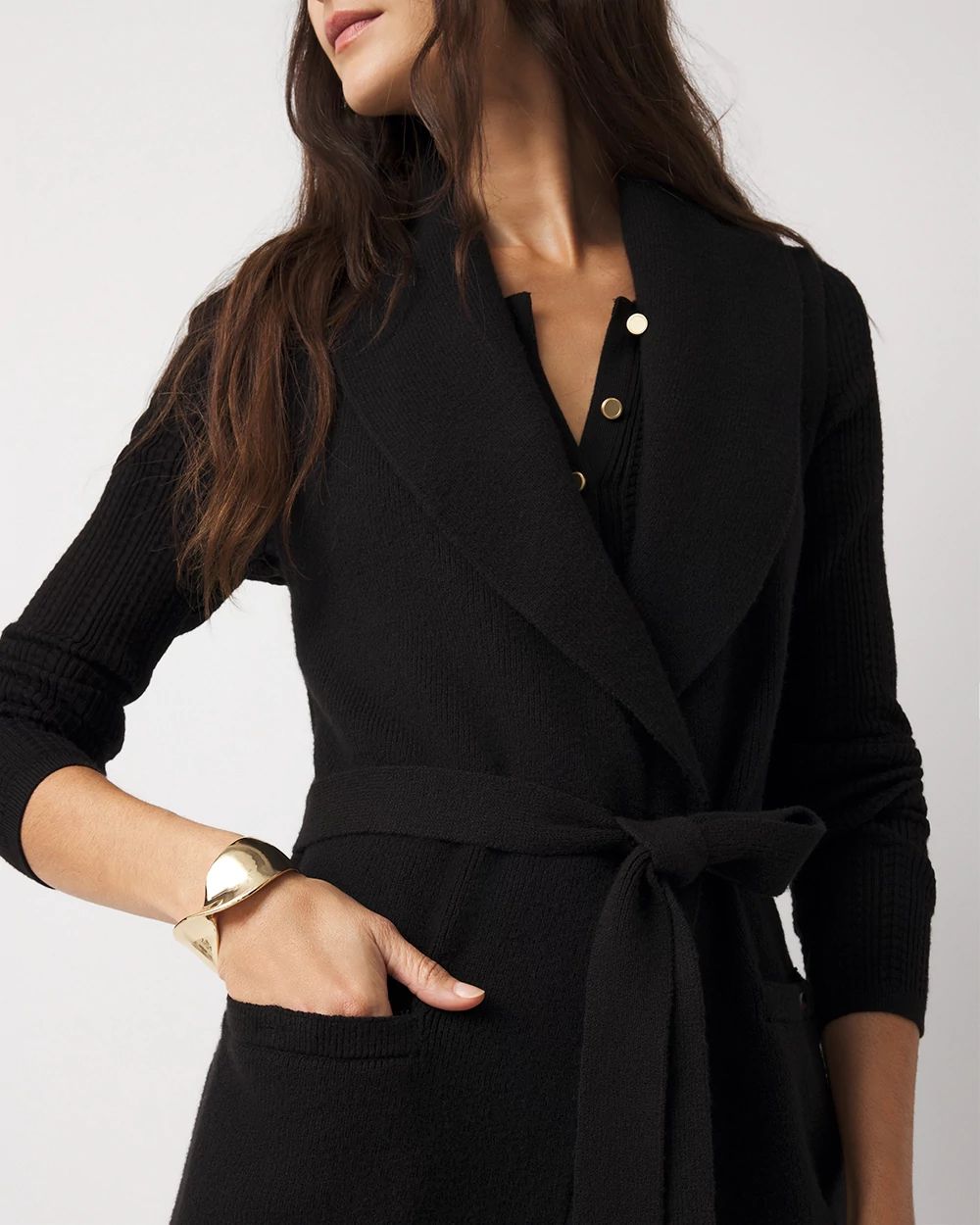 Tie-Waist Sweater Vest