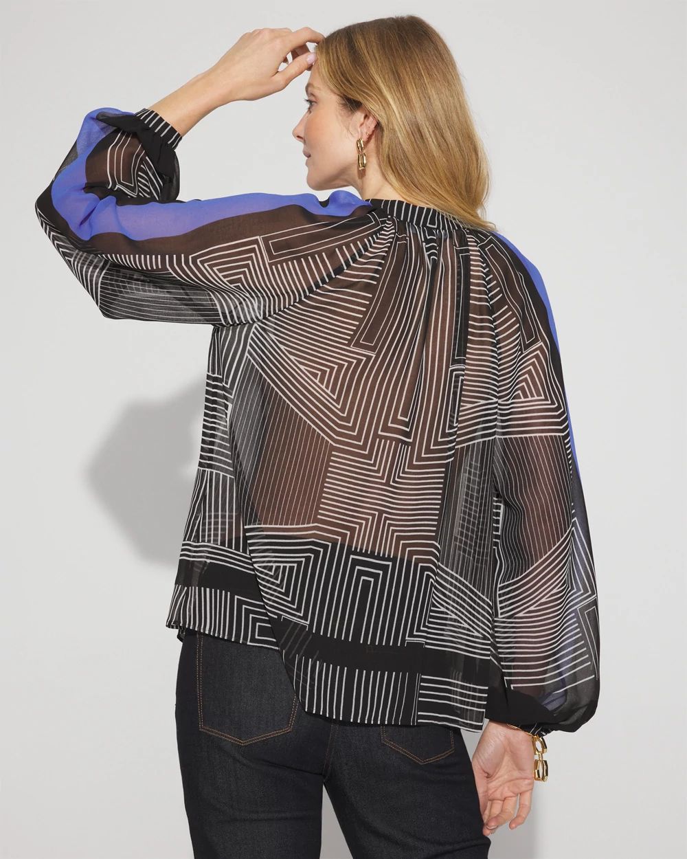 Raglan Sleeve Georgette Blouse