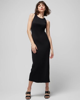 WHBM® FORME Rib Sleeveless Midi Dress