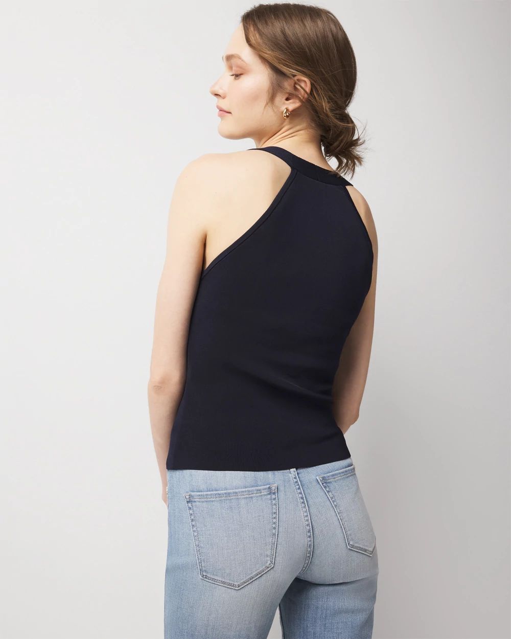 WHBM FORME™ Sculpt Stretch Sweater Halter Top