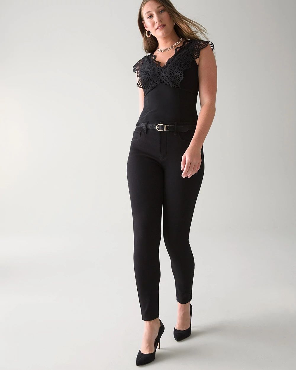 Curvy-Fit High-Rise Skinny Jeans