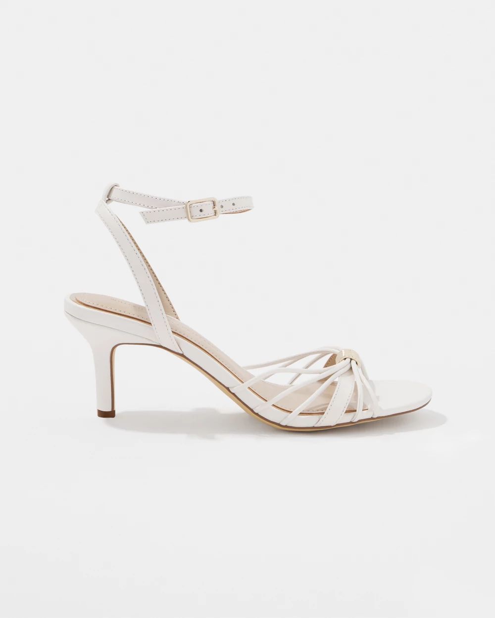 Gold Detail Strappy Leather Sandal