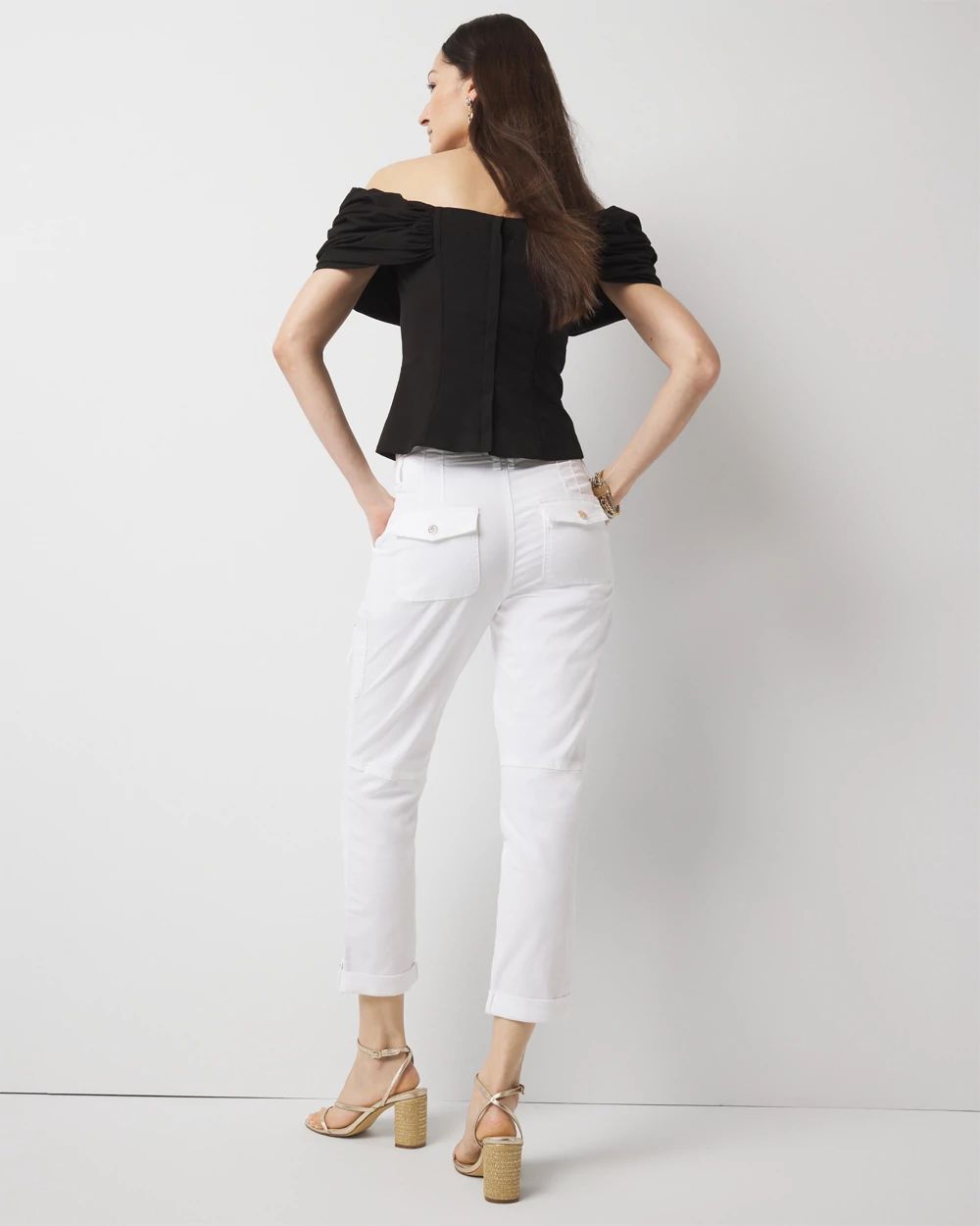 Mid-Rise Pret-A-Pedi Straight Cropped Pants