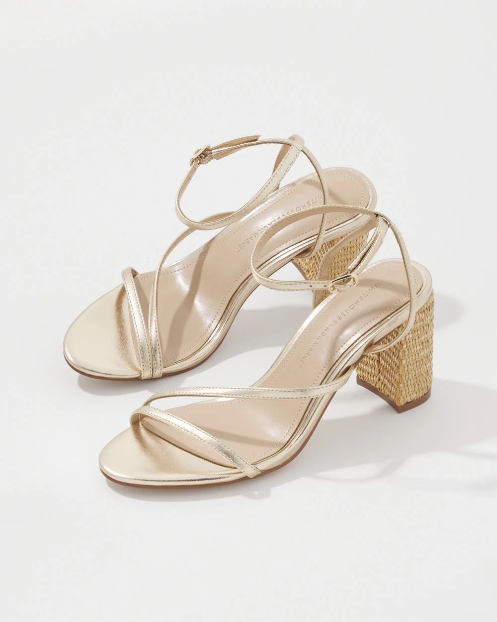 Gold Raffia Sandal