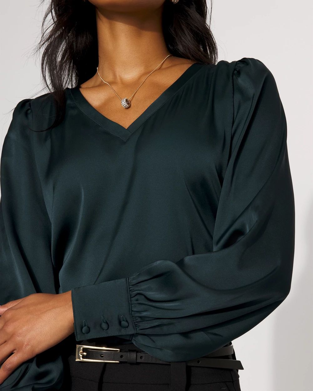 Knit Mix Satin Top