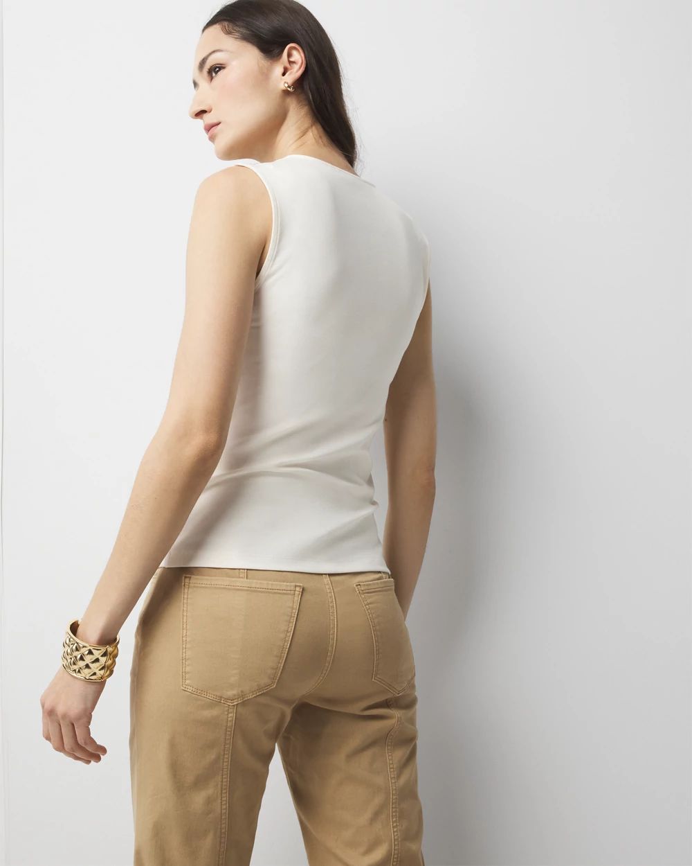 WHBMFORME™ All Ways Stretch Scoop Neck Shell