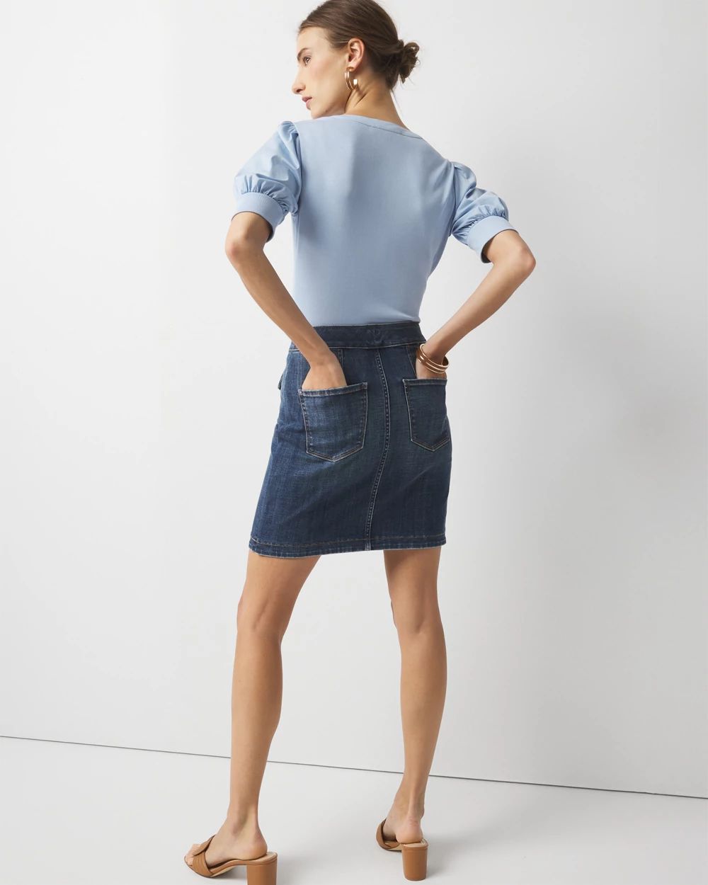 Denim Mini Skirt