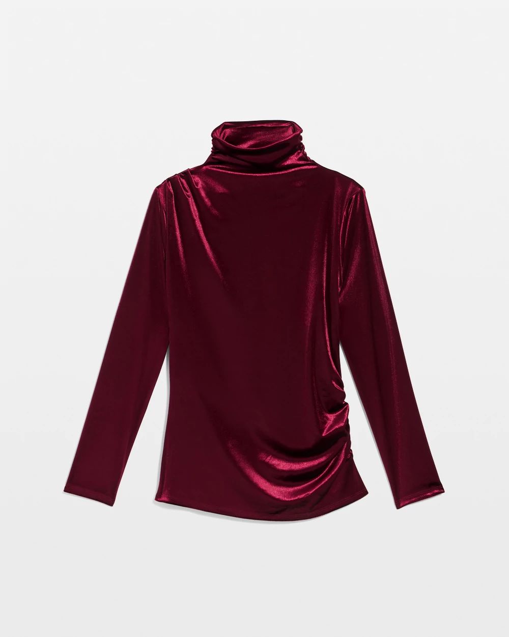 WHBM FORME™ Long Sleeve Velvet Top