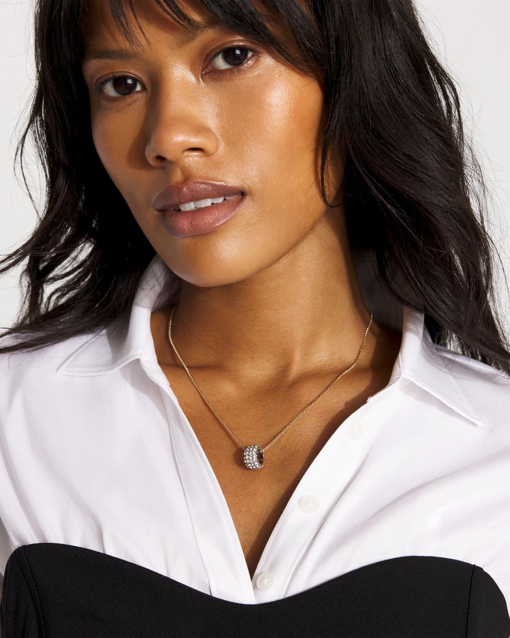 Pavé Pendant Necklace