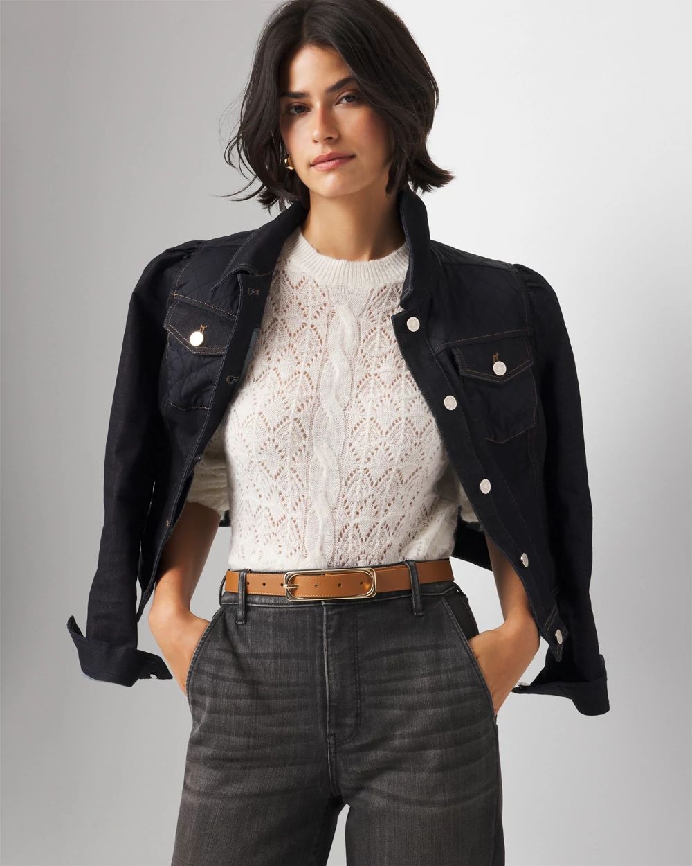 Elongated Buckle Pant Belt