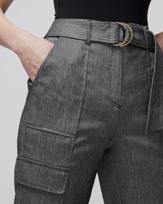 Linen Belted Utility Pant click to view larger image.