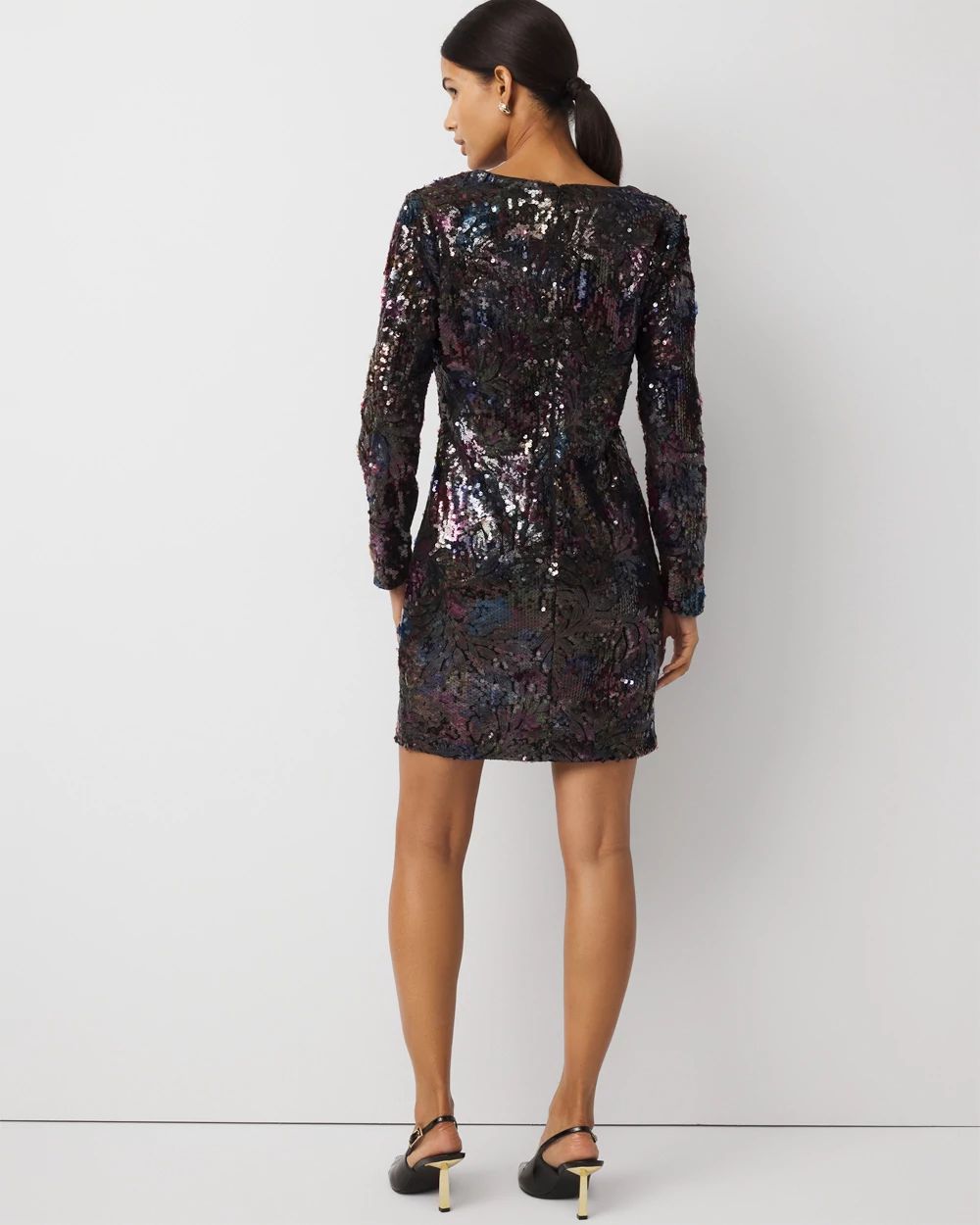 Petite Sequin Sheath Dress