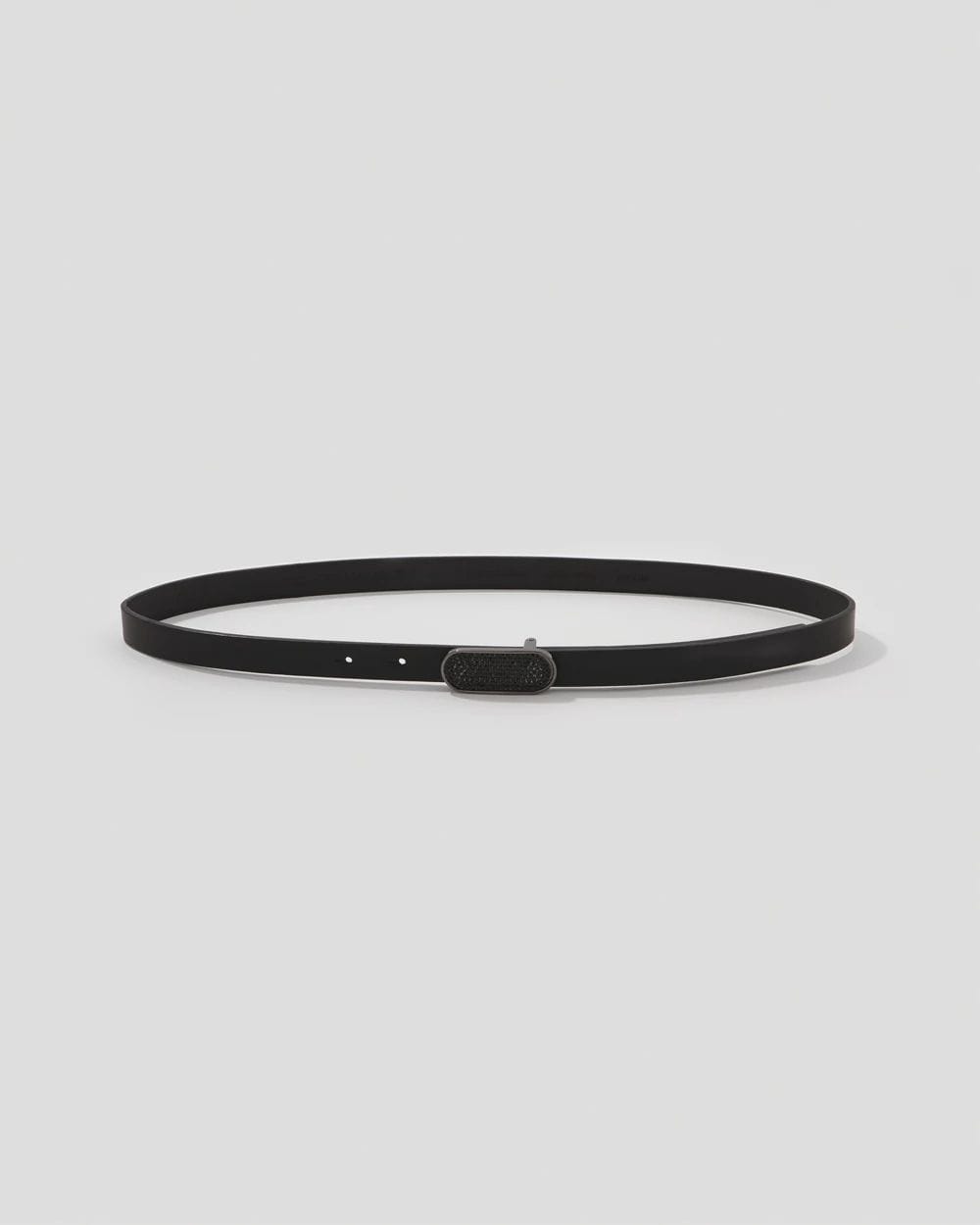 Pavé Buckle Skinny Belt