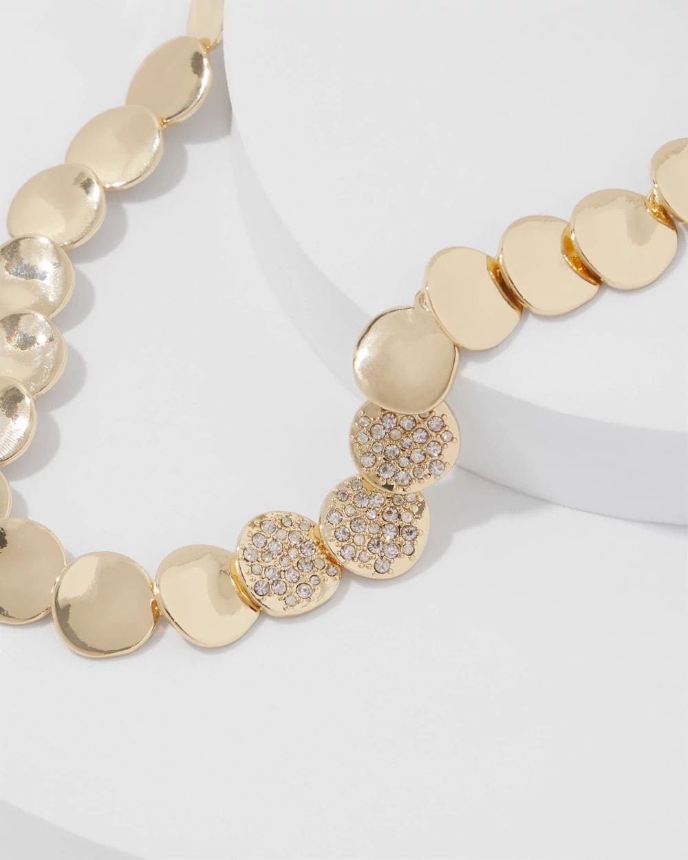 Pavé Discs Short Necklace