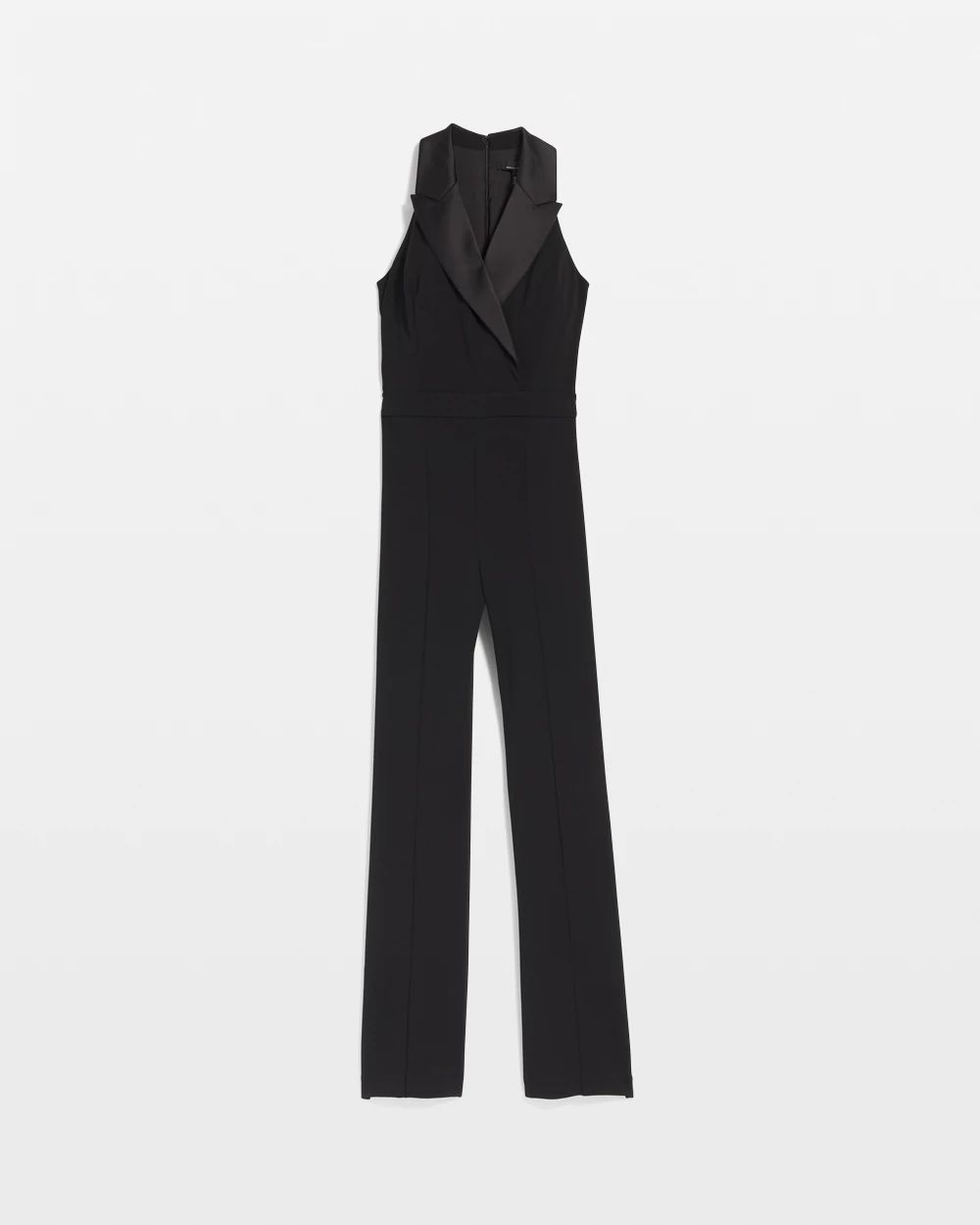 Petite Tuxedo Jumpsuit