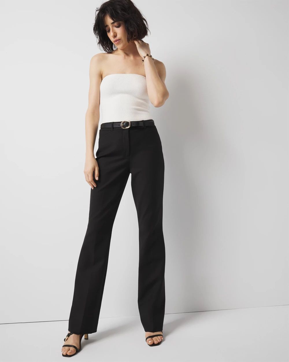 WHBM® Ines Slim Bootleg Comfort Stretch Pant click to view larger image.