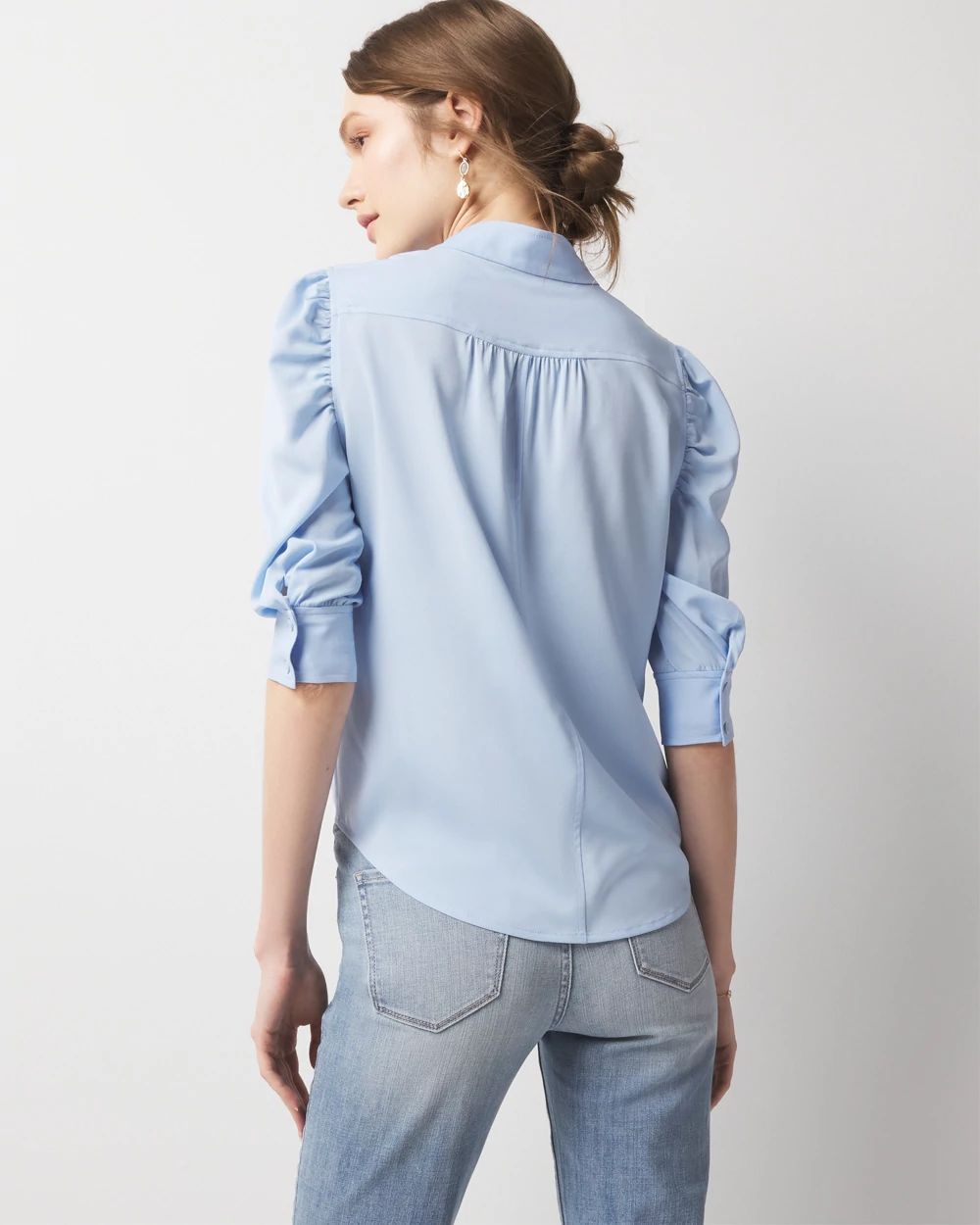 Ruched Sleeve Shirt