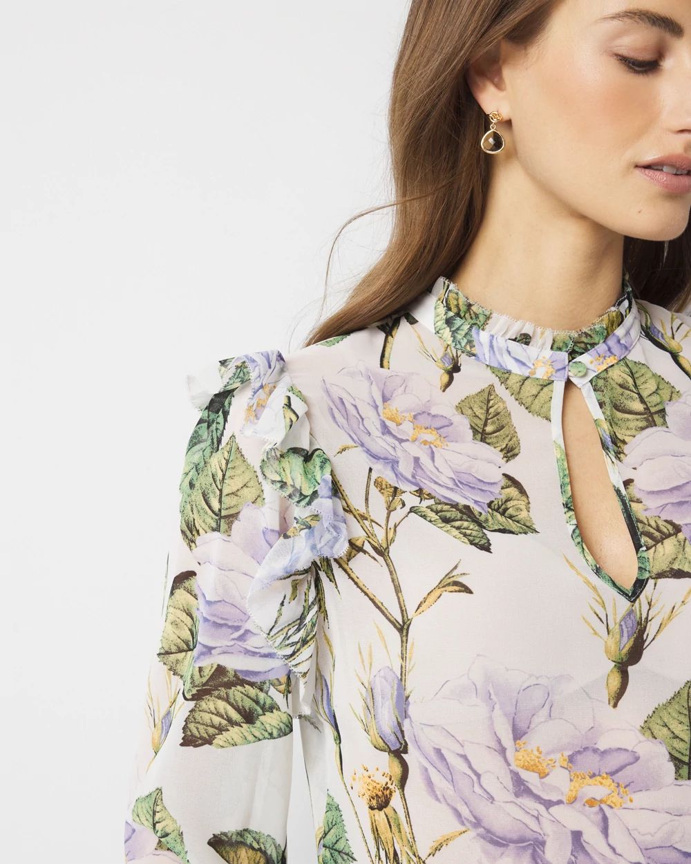 Petite Romantic Chiffon Blouse