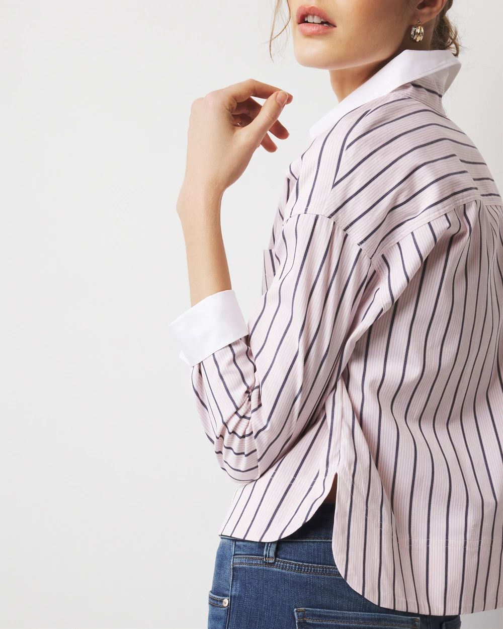 Petite Pocket Poplin Shirt