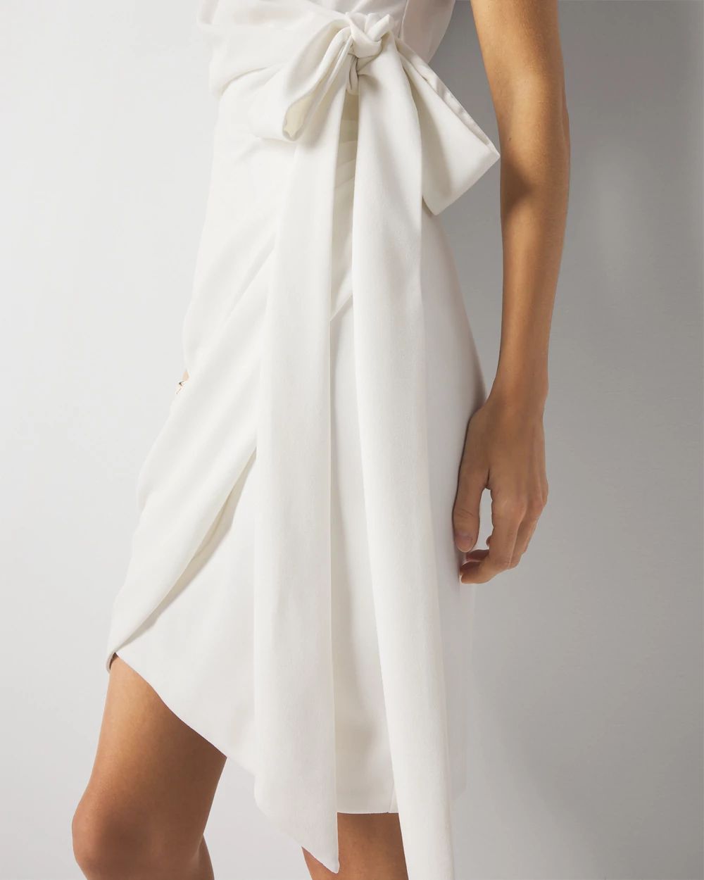 Faux Wrap Mini Dress