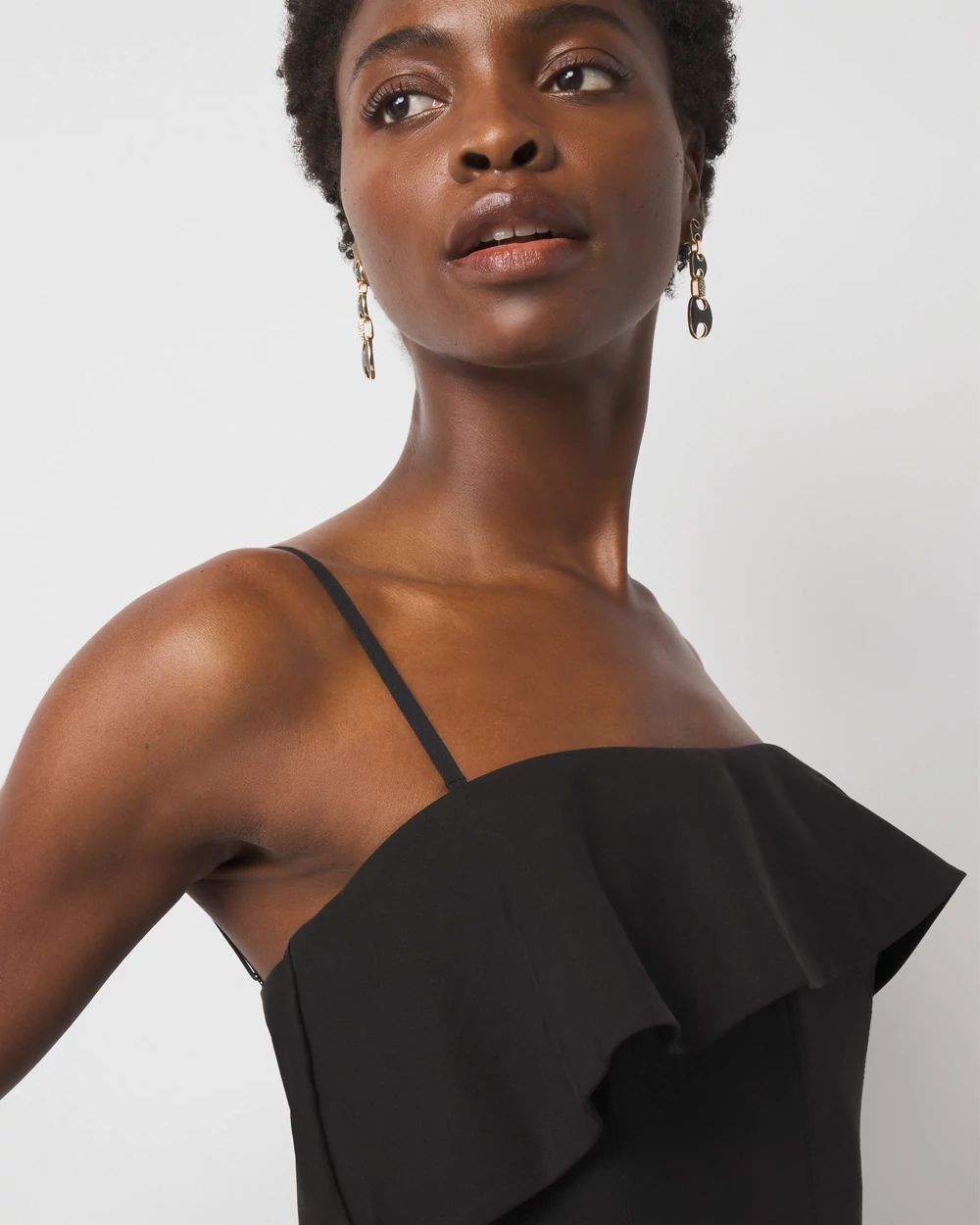 Linen-Blend Strapless Maxi Dress