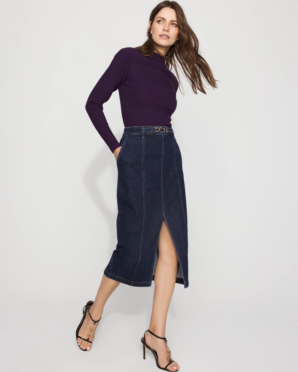Essential Mock Neck Rib Sweater