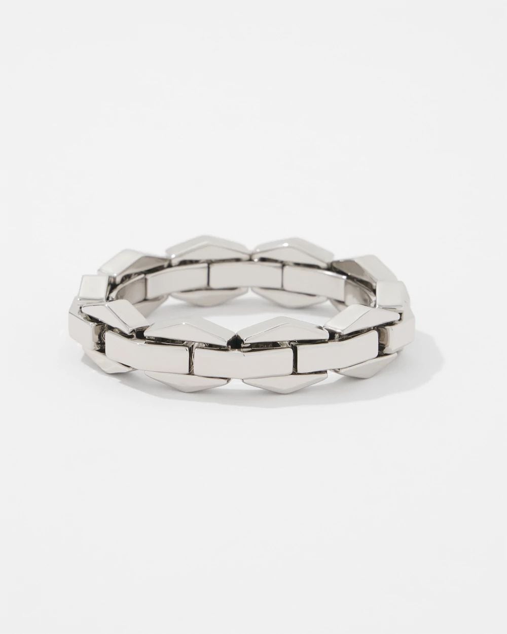 Geometric Links Stretch Bracelet