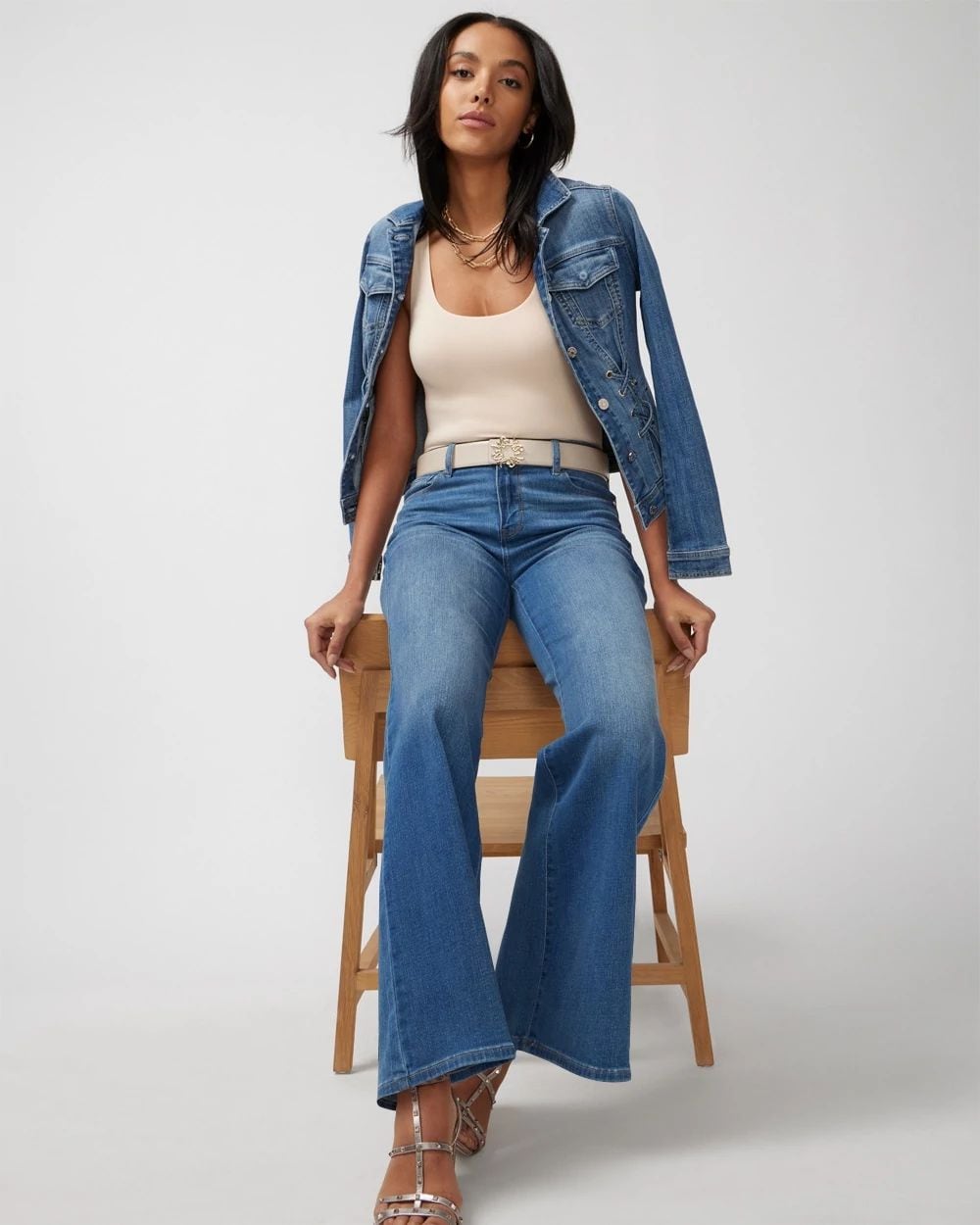 WHBM® FORME Dual Neck Tank click to view larger image.