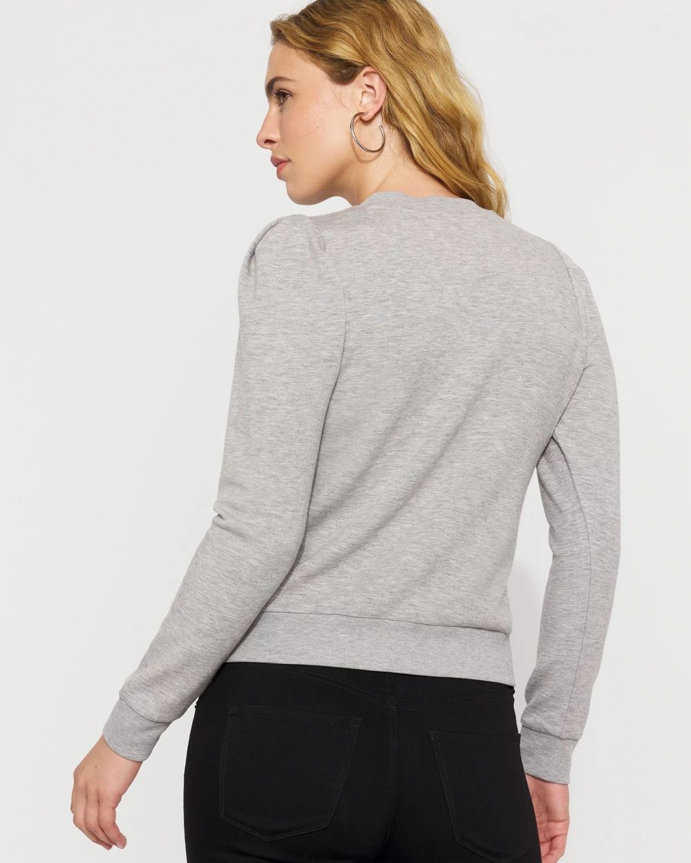 Puff Sleeve Henley Top
