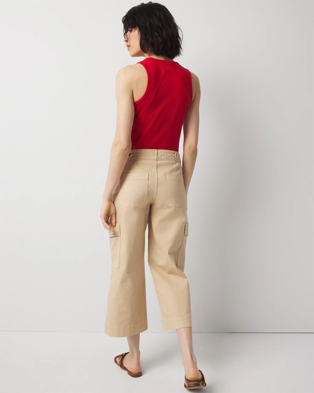 Pret Cargo Wide Leg Cropped Pant