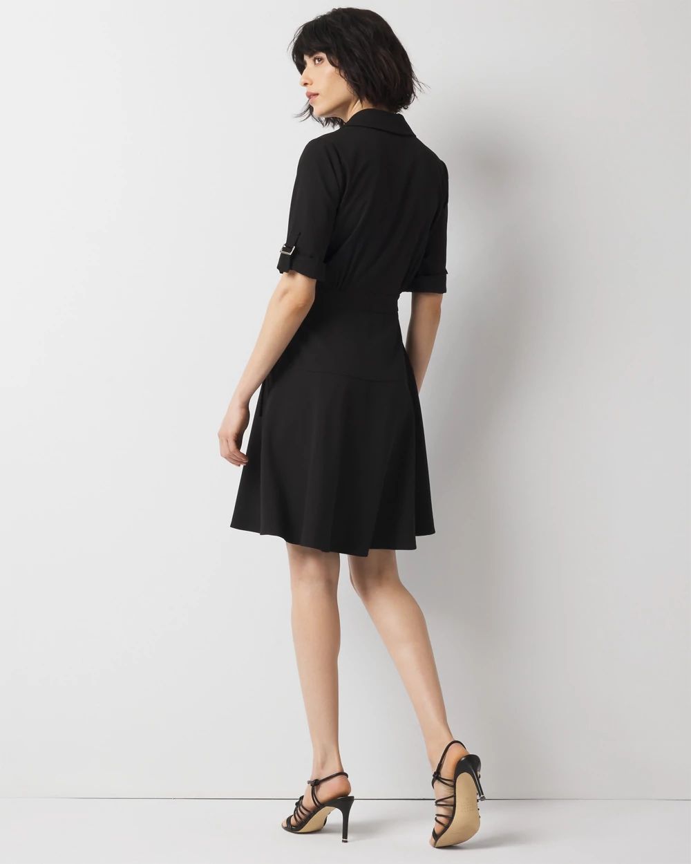 Crepe Shirt Dress