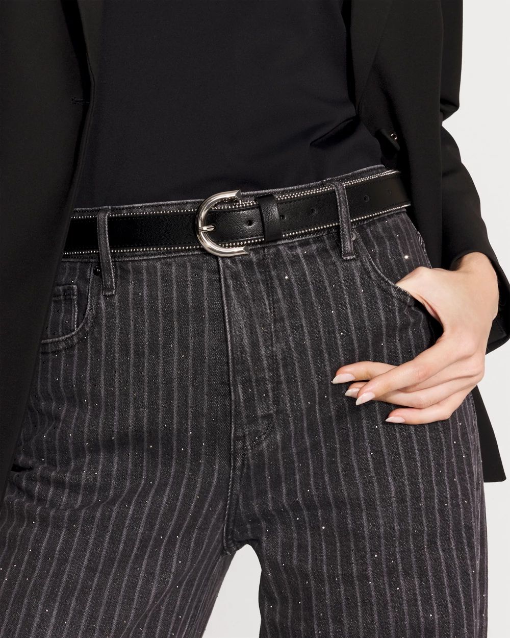 Ball Chain Trimmed Belt