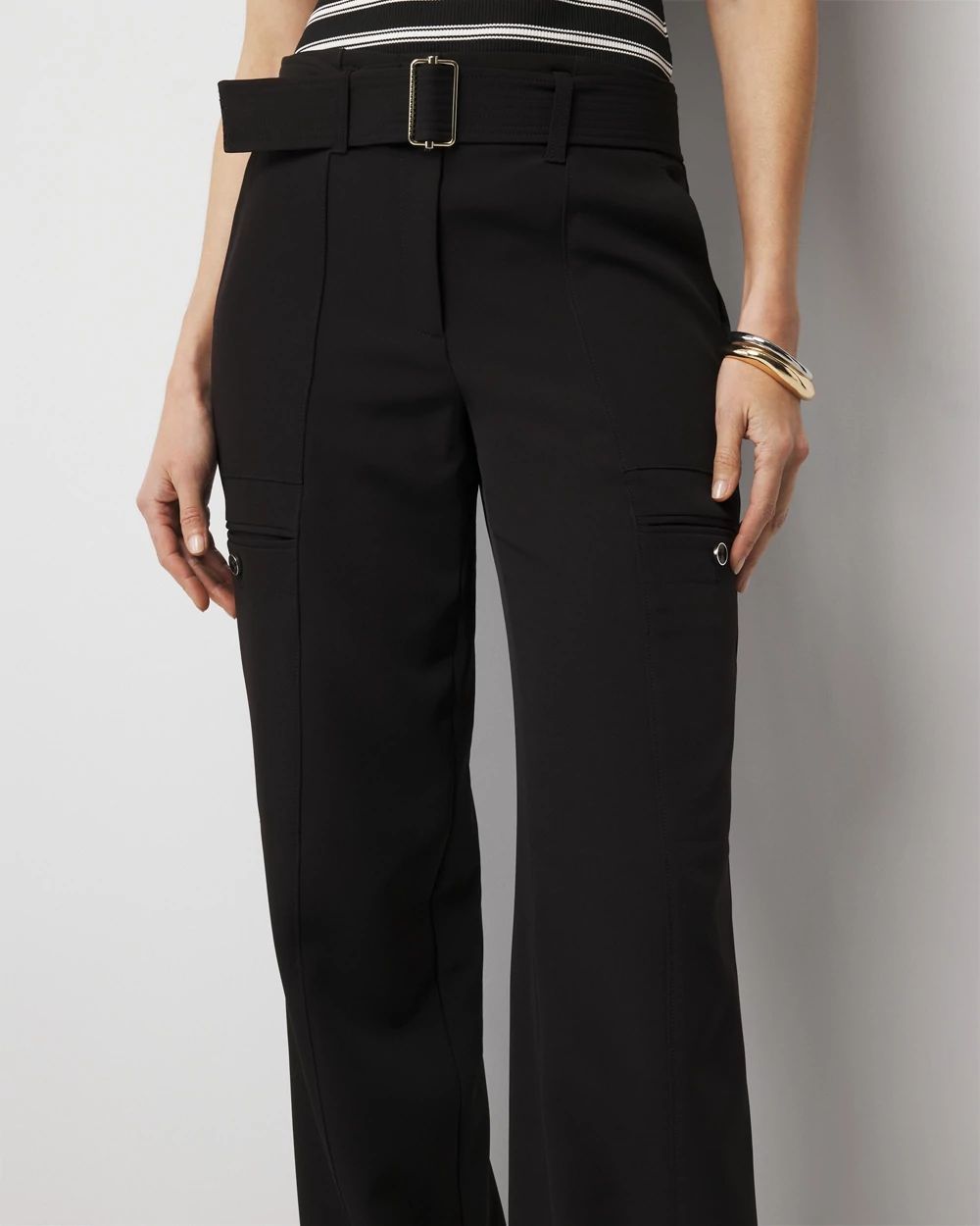 Belted Utility Wide Leg Pant