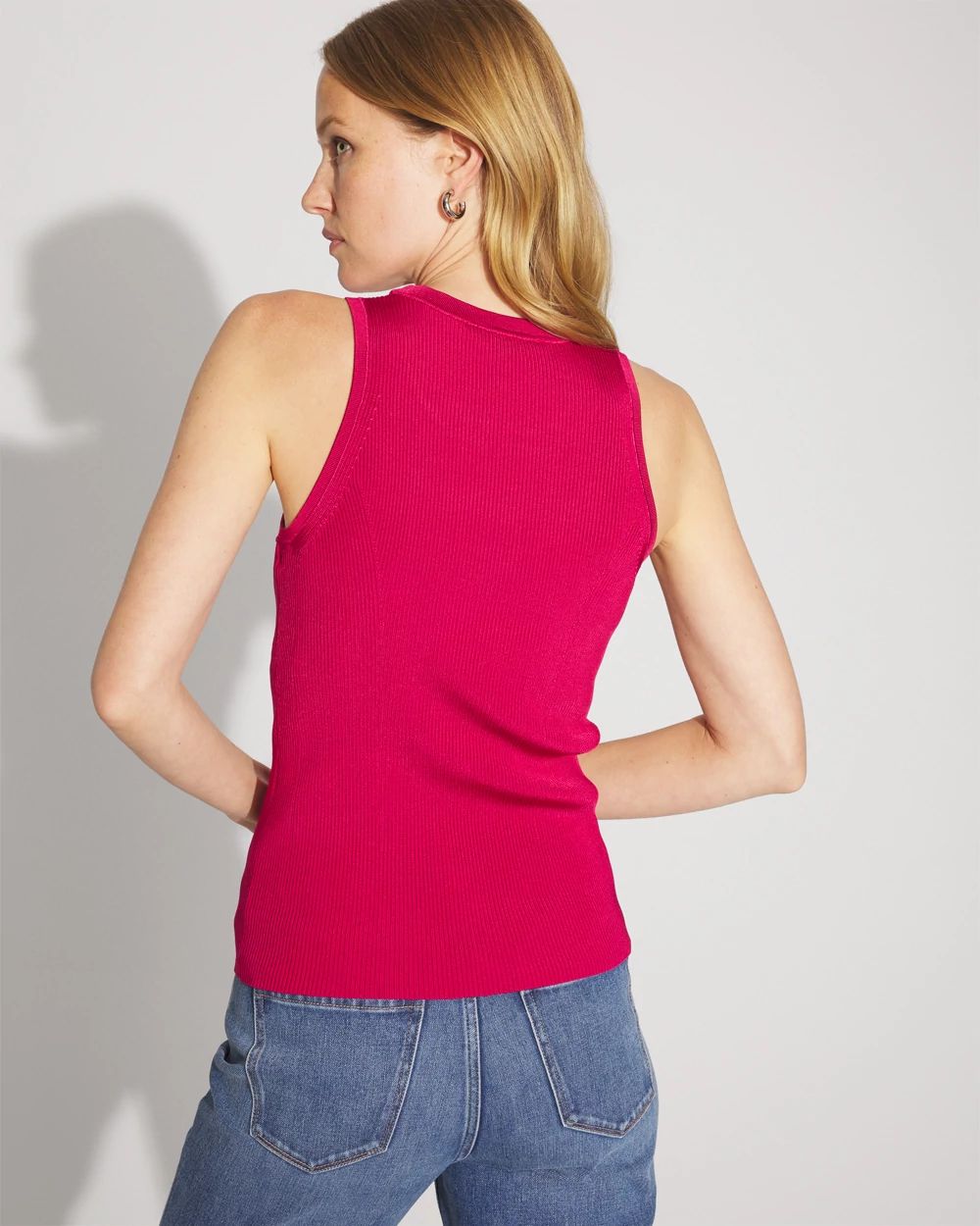 Space-Dyed Sweater Tank Top