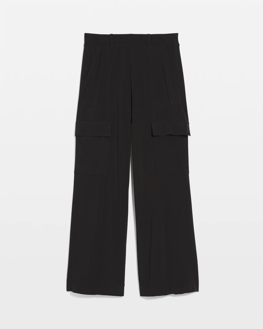 Utility Wide-Leg Jersey-Knit Pant