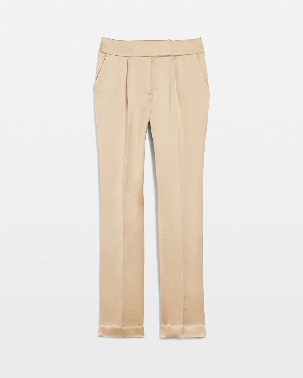 Zoey Satin Straight Pant