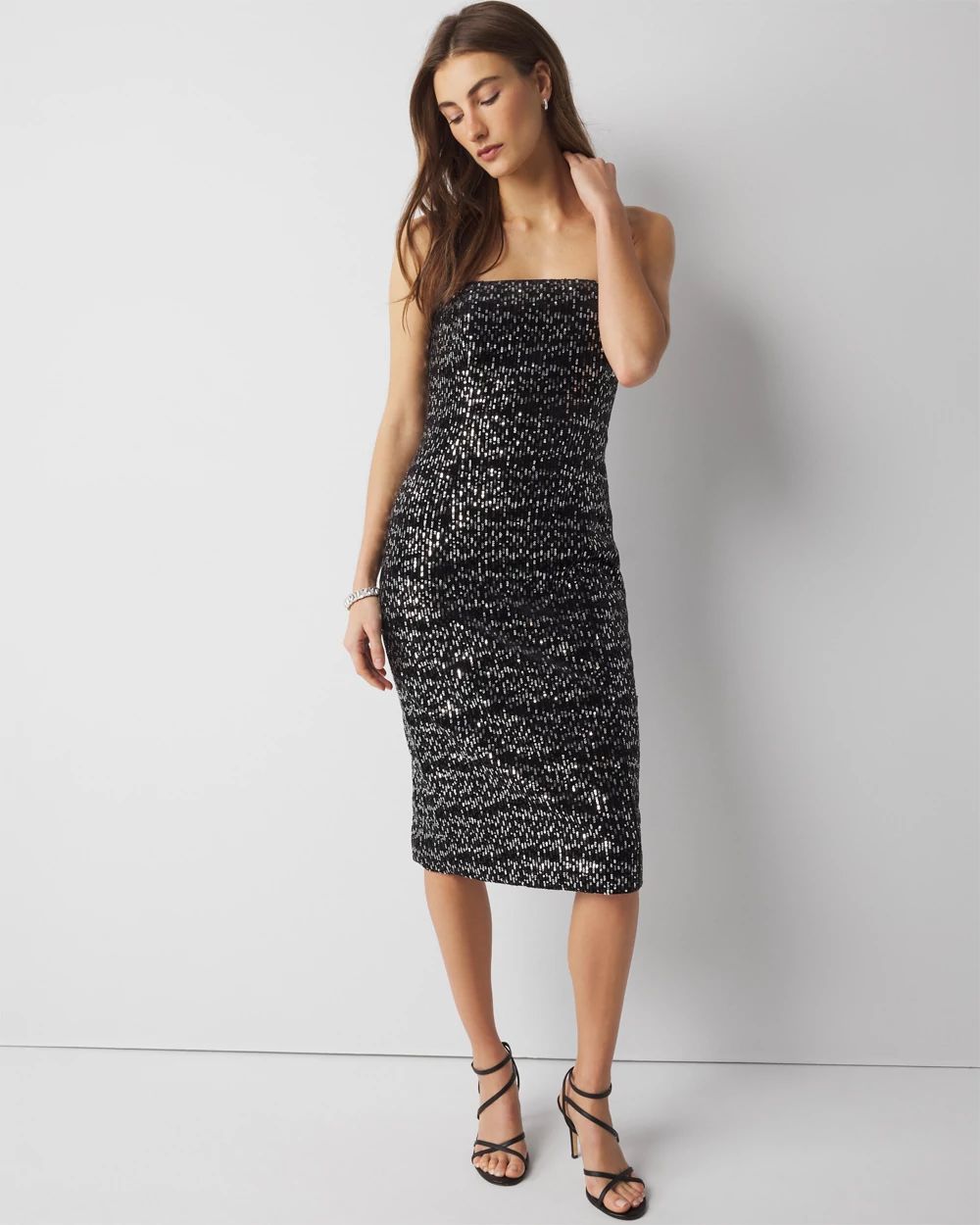 Strapless Sequin Mini Dress