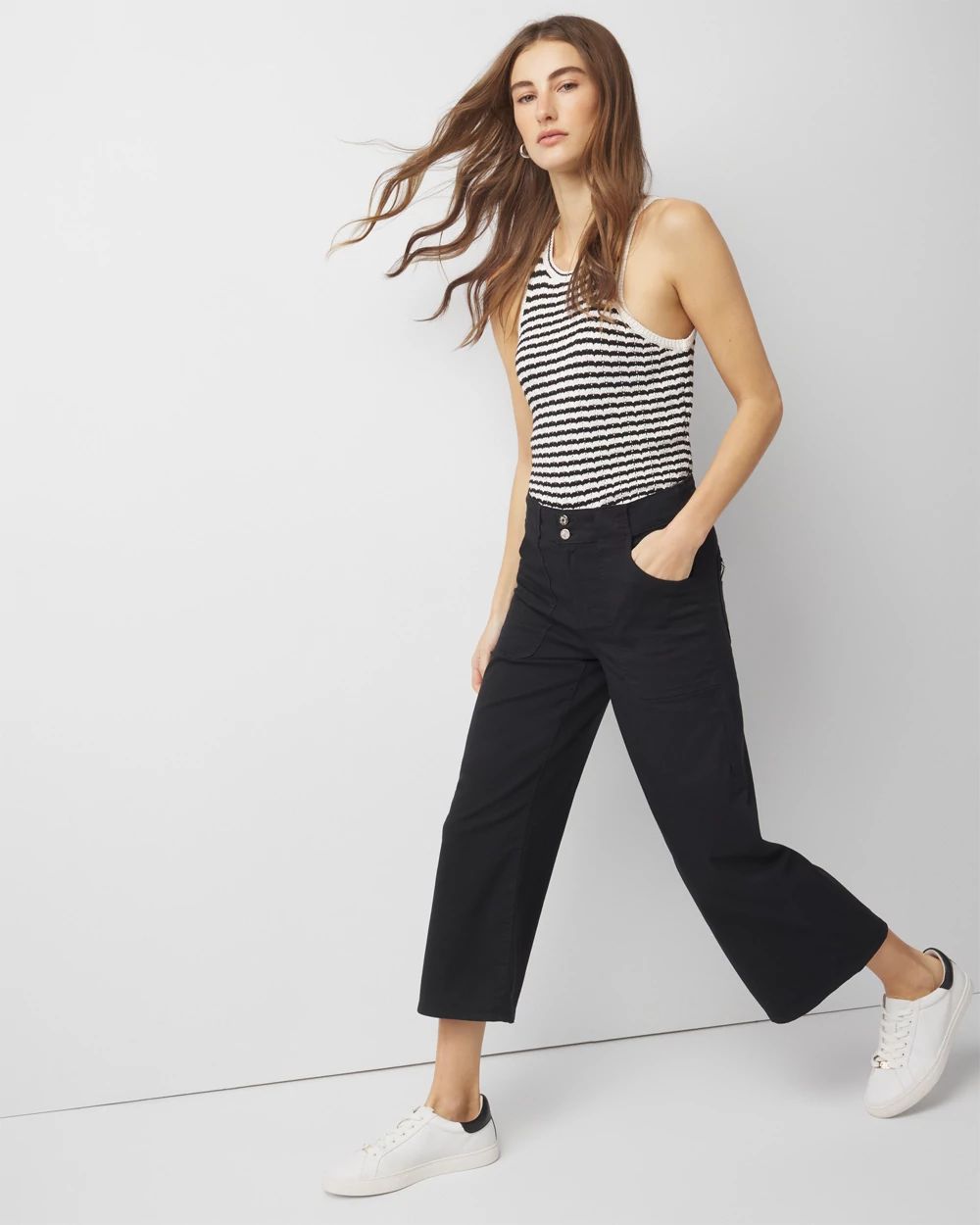 Pret Utility Wide Leg Cropped Pants