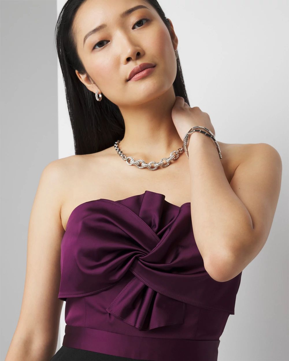 Strapless Twist Jumpsuit