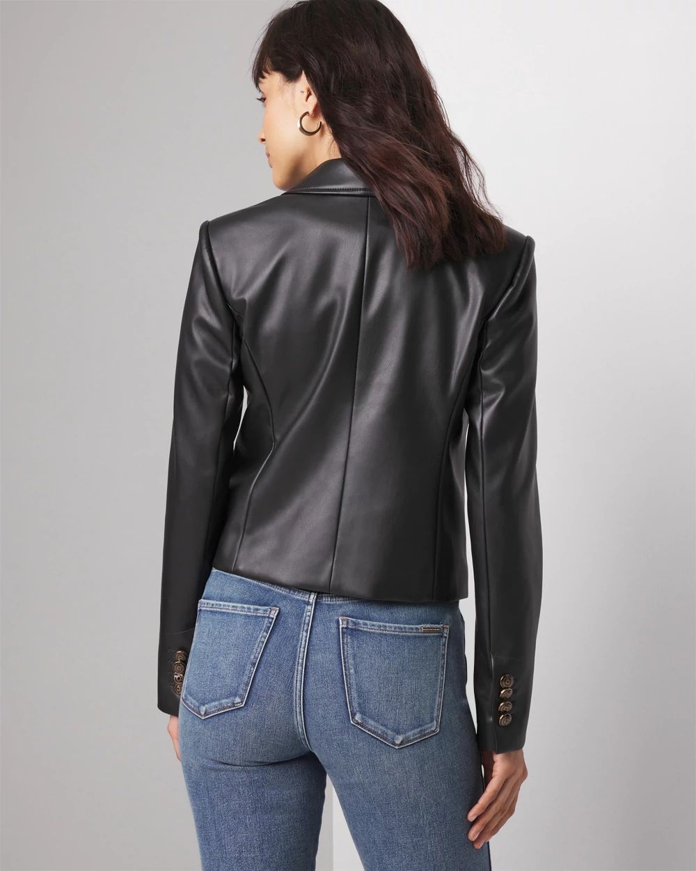 Petite Faux Leather Jacket