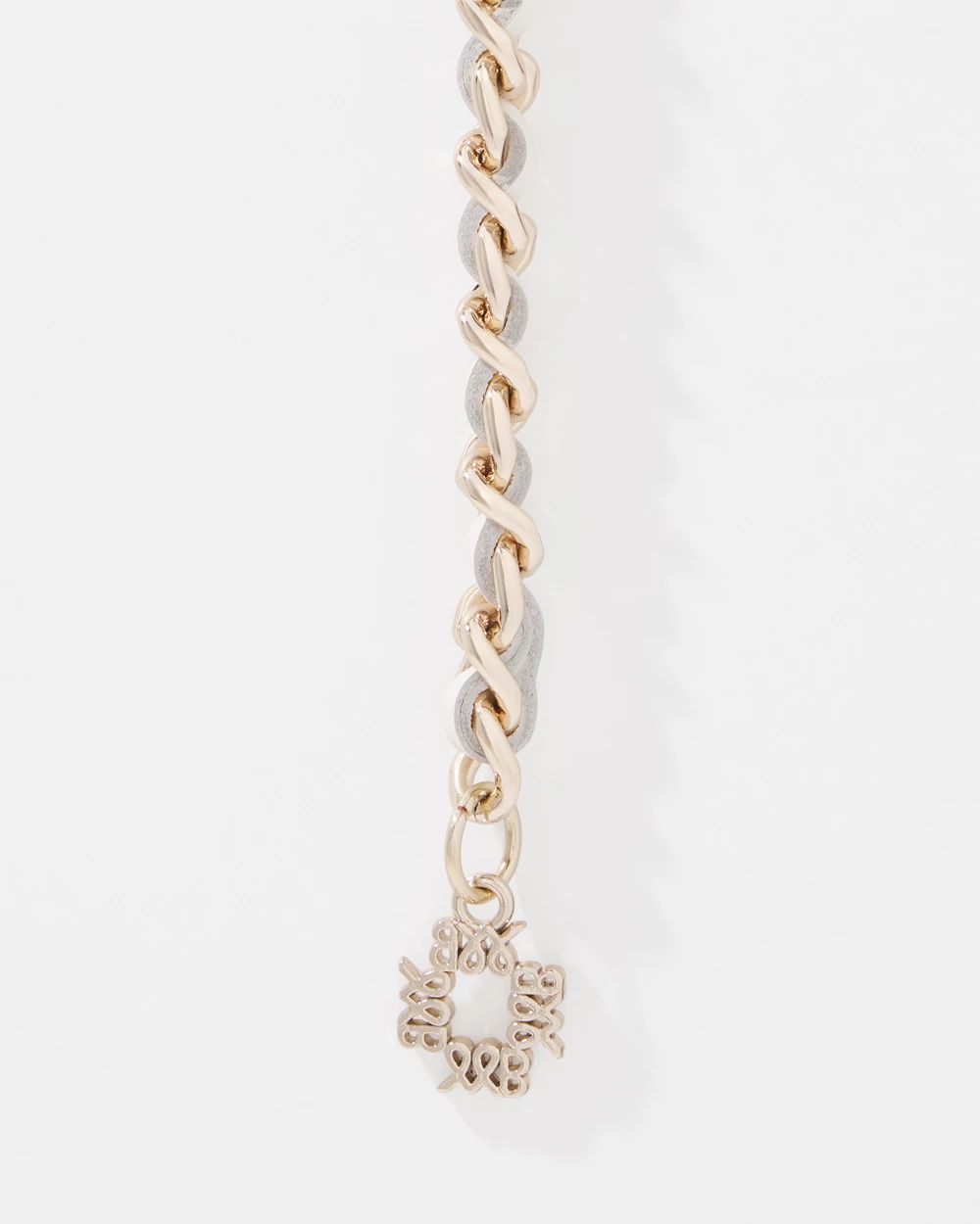 Chain Woven Leather Belt