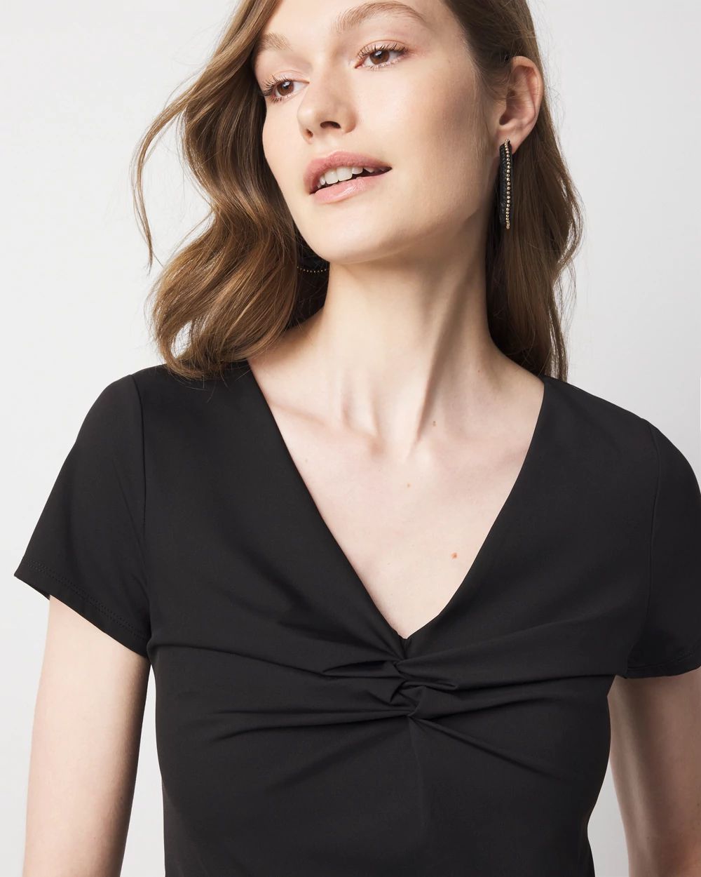 WHBM FORME™ All Ways Stretch Twist Front Tee