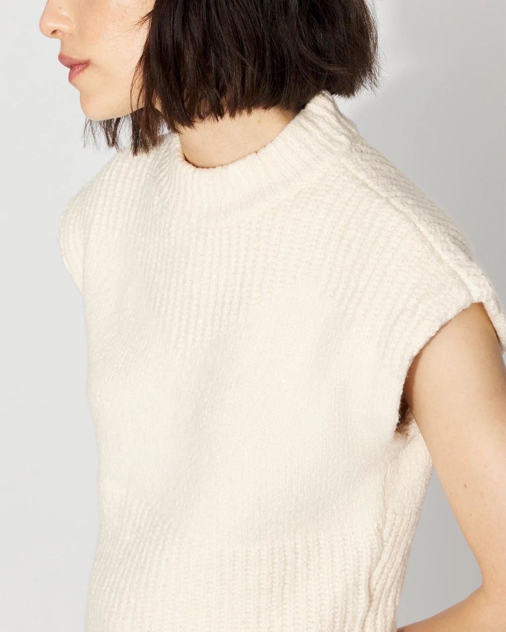 Mock Neck Sweater Vest